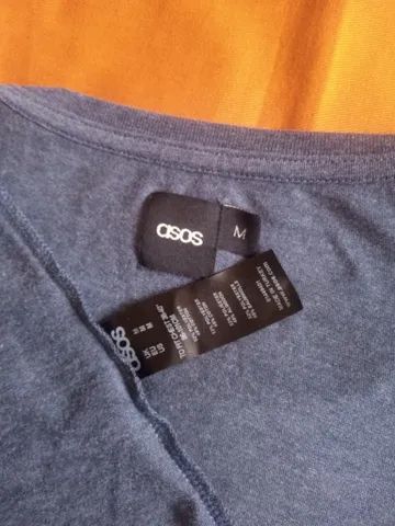 Nova - Camisa Masculina Azul Asos- importada - Foto 5