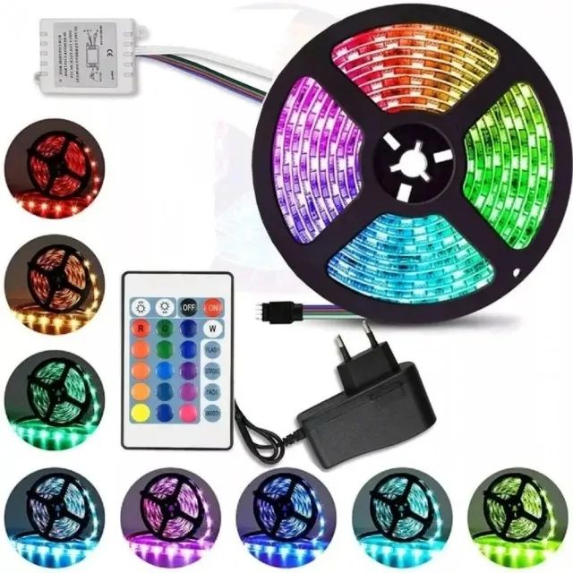 Fita Led 5 Metros Rgb Decorativa Com Controle-Entregas 9h as 22h - Foto 4