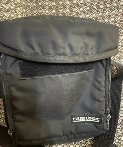 Bolsa acolchoada vintage Case Logic portátil CD player Walkman