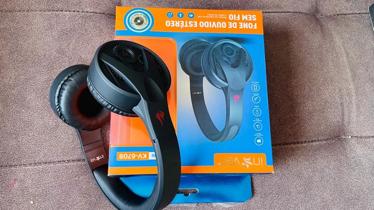 Fone de Ouvido Estéreo Sem Fio Inva KV-6708 - Foto 5