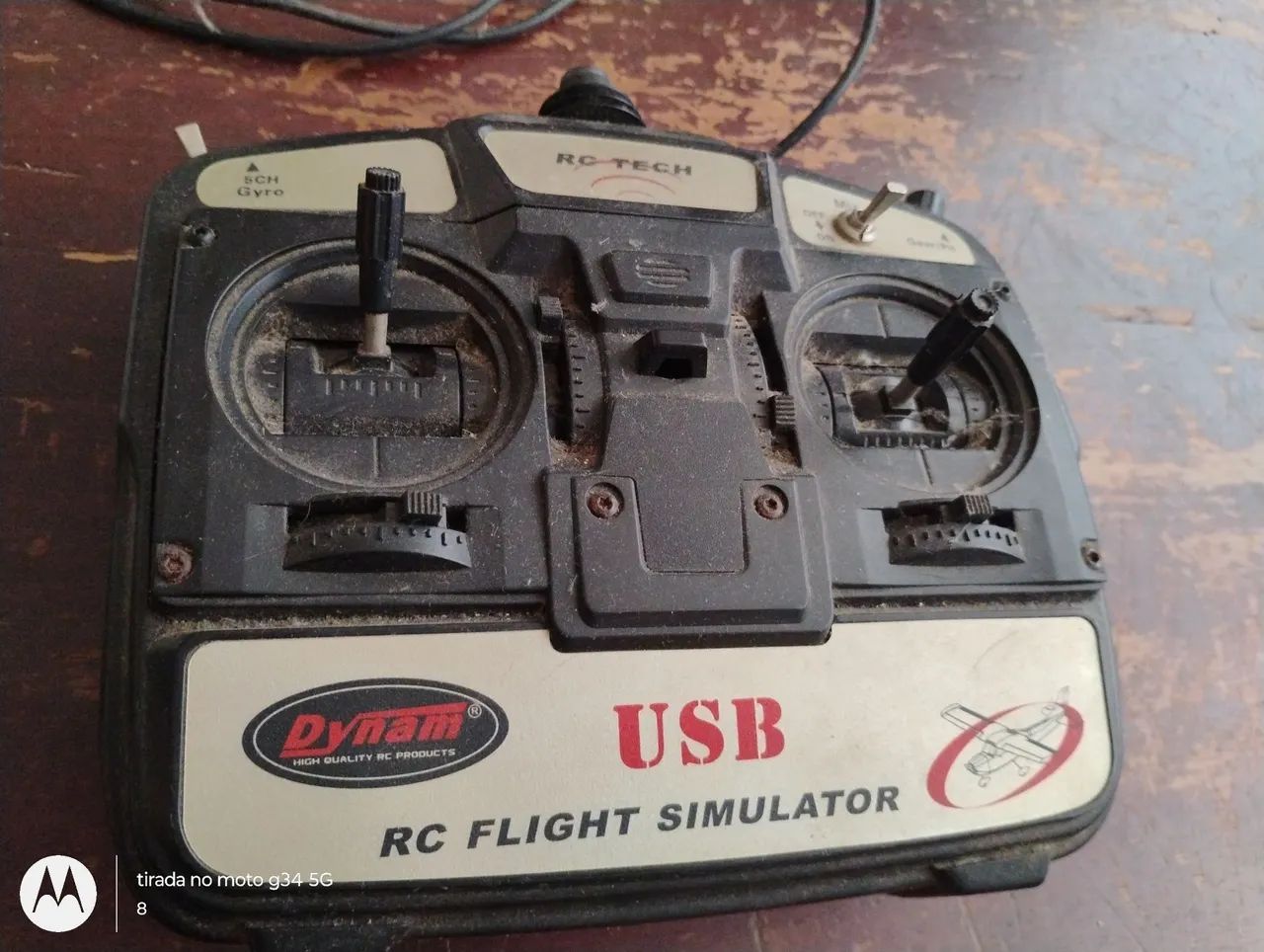 Controle de Simulador de Voo RC USB Dynam