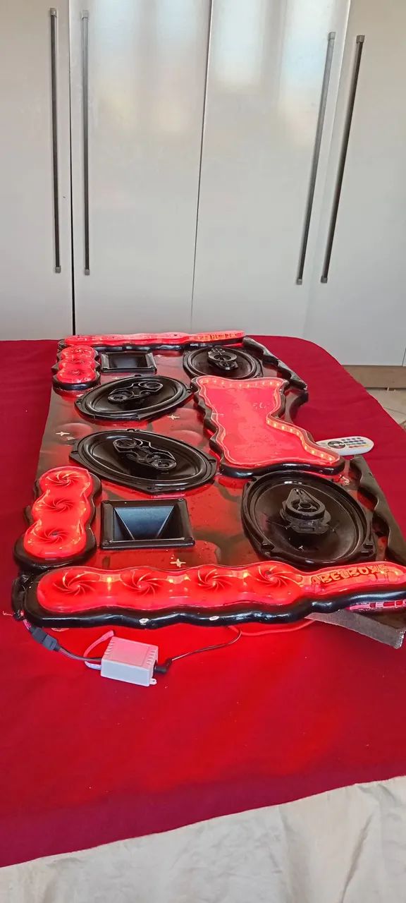 Painel de som automotivo com LED  - Foto 4