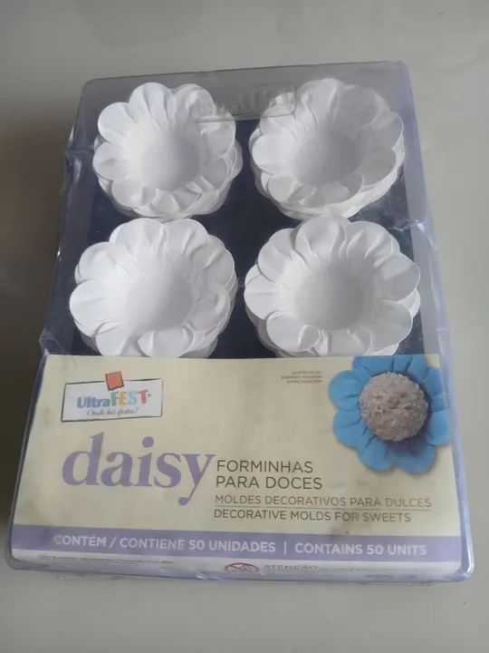 50 Formas de Papel Daisy para Doces - Ultra Fest