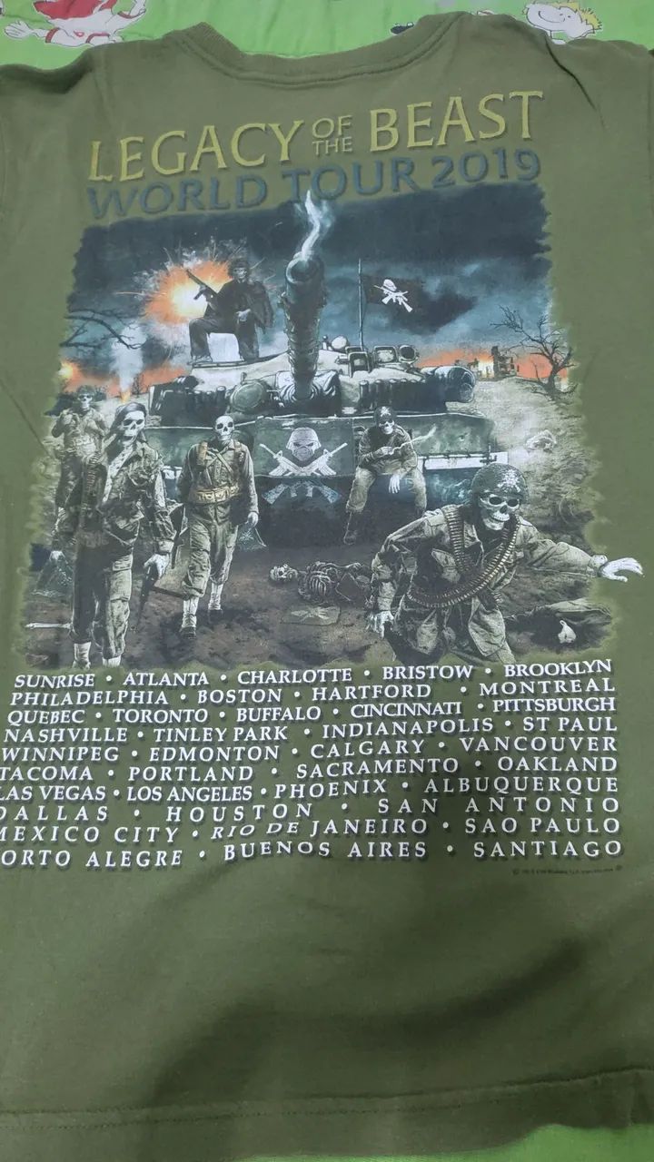 Iron Maiden - camiseta oficial 2019 (usada) M - Foto 2
