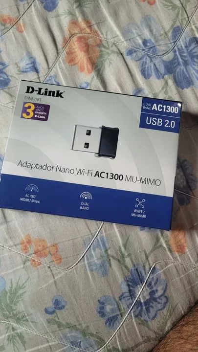 Adaptador Wi-Fi Nano D-Link AC1300 MU-MIMO
