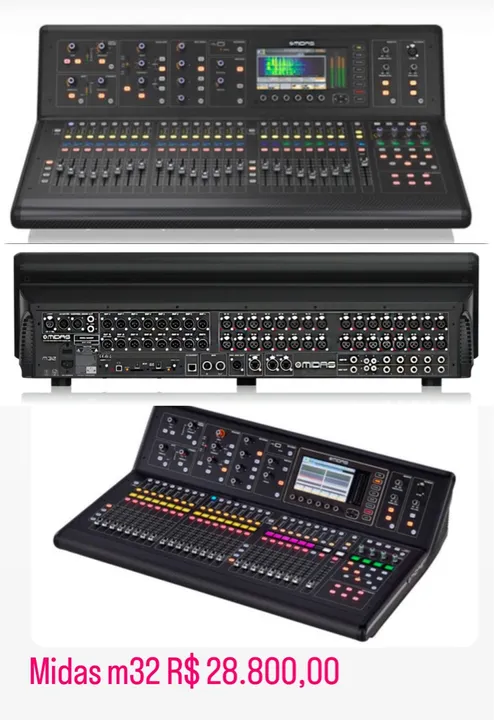 Mesa de som Midas m32 R$ 28.800,00