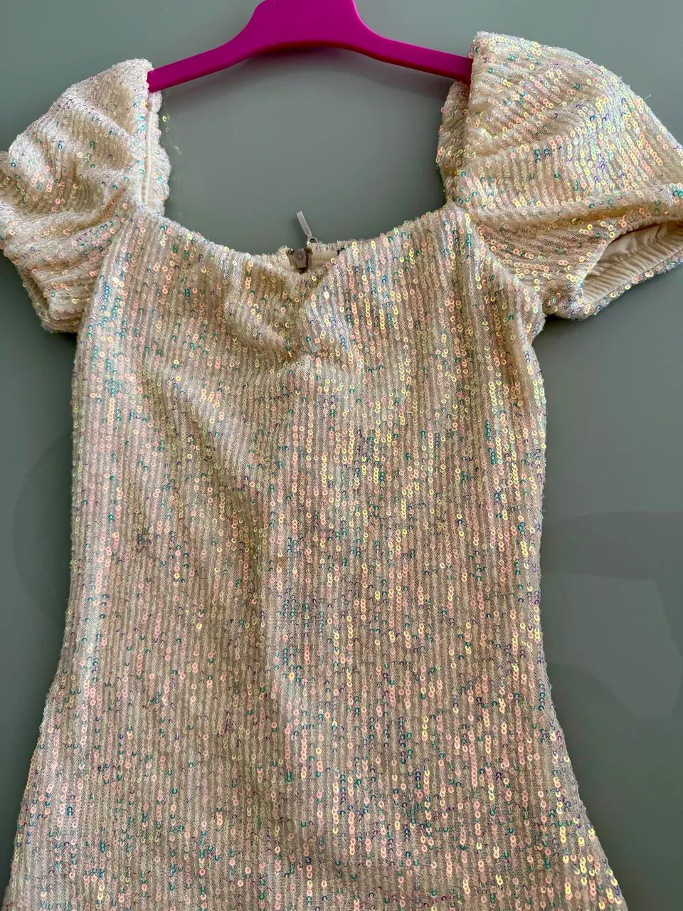Vestido de festa paetê juvenil. - Foto 2