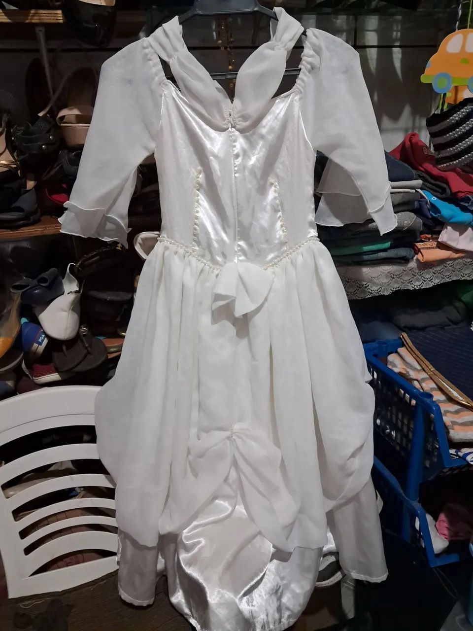 Vestido Branco Infantil - Pronta Entrega! - Foto 3
