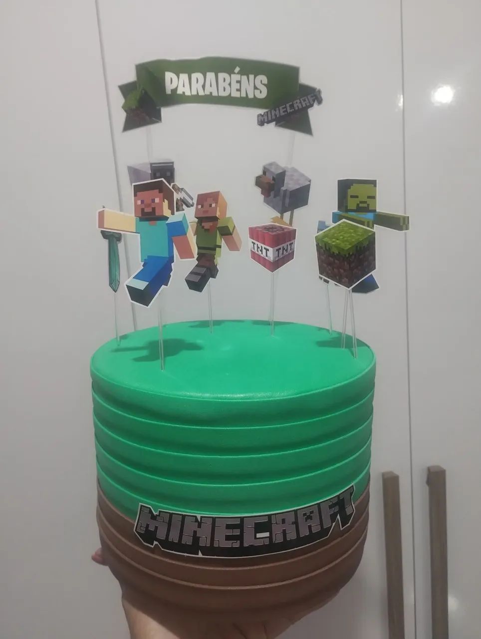 Decoração Minecraft - Vaso Temático - Foto 3