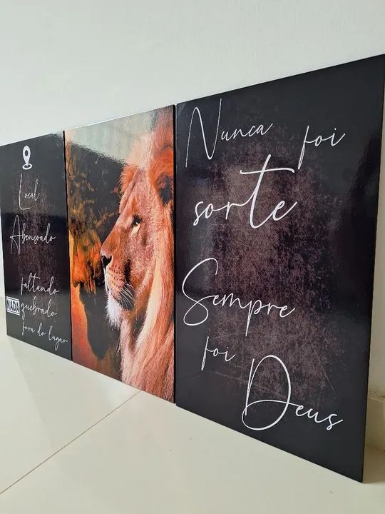 Quadro Decorativo - Nunca foi sorte, sempre foi Deus