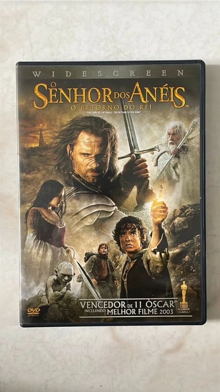 dvd senhor dos aneis - o retorno do rei