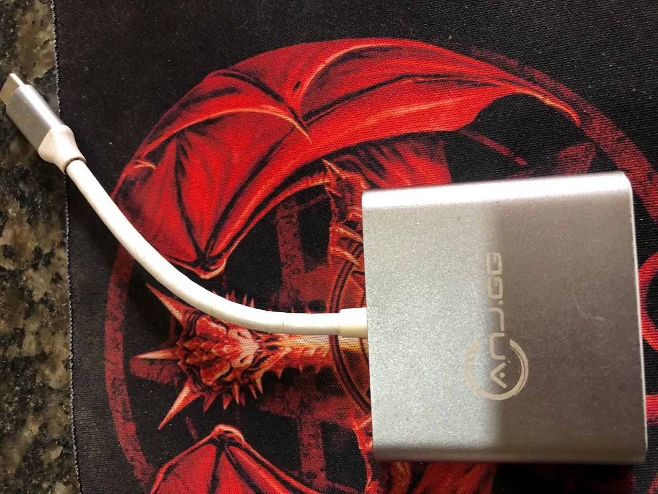 Adaptador OTG Tipo C: Carregue e jogue simultaneamente! Ele está novo!
