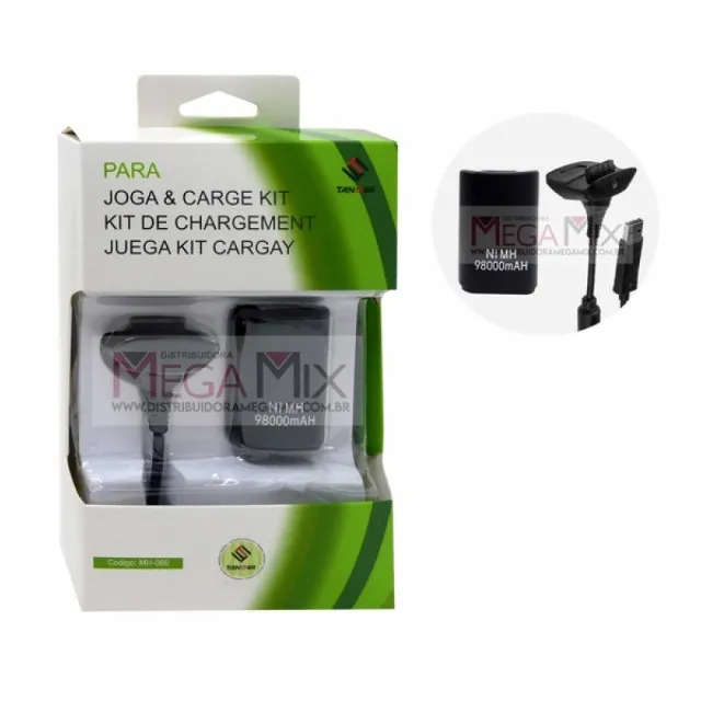 Bateria p/ Controle X-Box com Carregador BN-007/ MH-060/ MAX-0512 003397