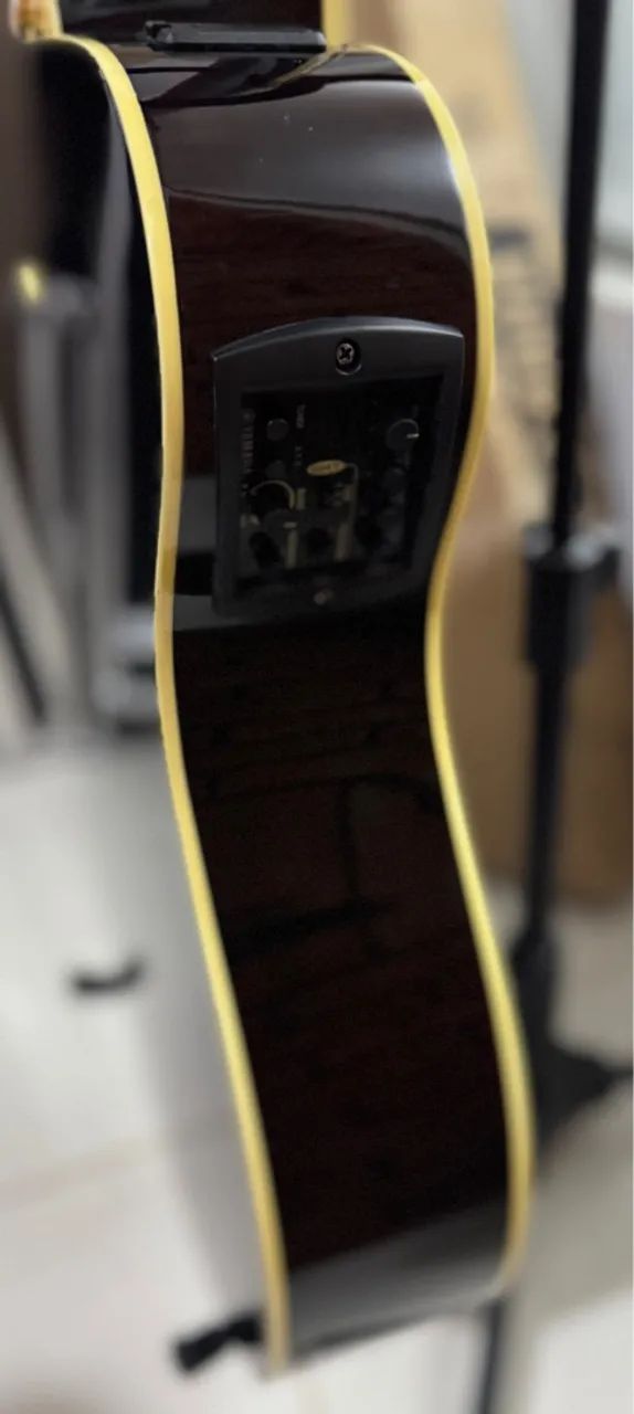 Violão Yamaha APX1000 Mocha Black - Foto 4