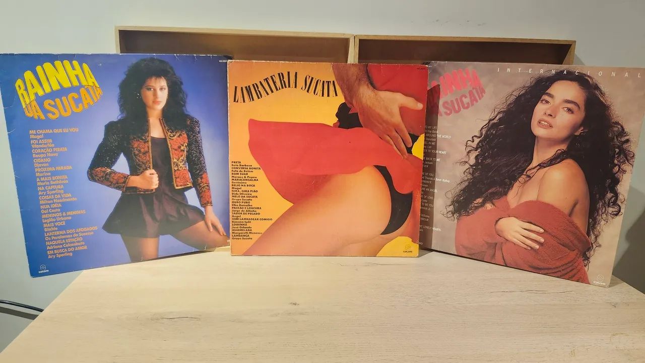 LOTE 3 LPS RAINHA DA SUCATA - disco de vinil 1990