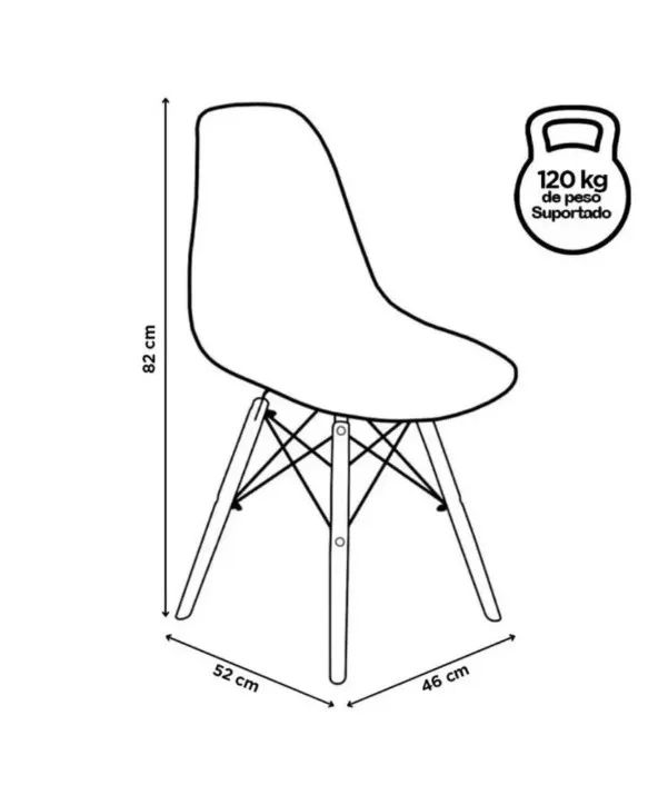 Mesa de Escritório + cadeira KIT NOVO Estilo Industrial Multiuso para Notebook Estudo Birô - Foto 5