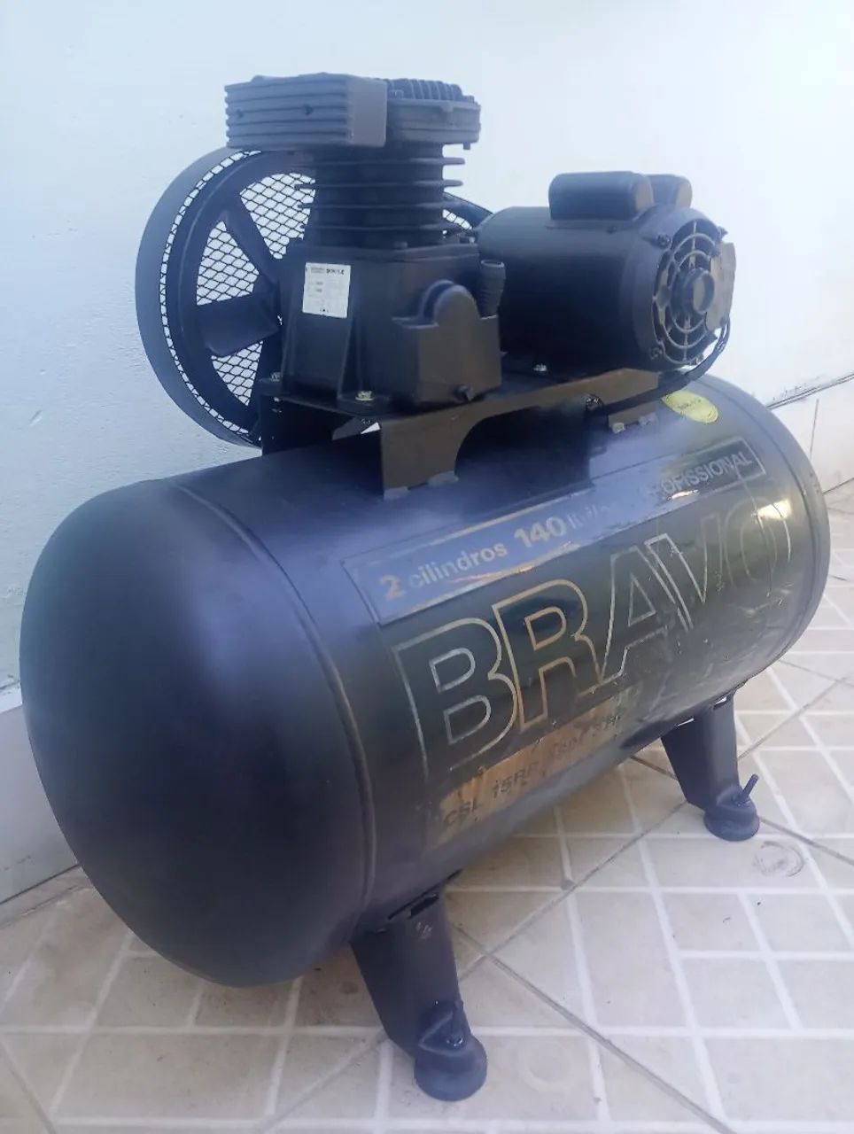 Compressor de Ar Schulz Bravo 180 Litros - 140 lbf/po - 15BR/180C - 3 HP - Foto 3