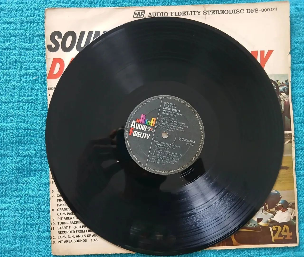 SOUND EFFECTS: DAYTONA SPEEDWAY - SPORTS CARS (1971) - Vinil Original ! Edição brasileira  - Foto 2