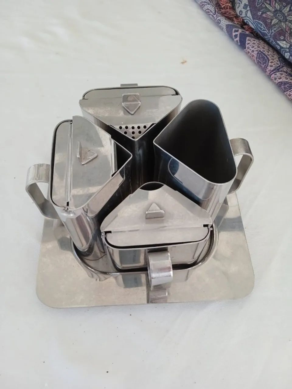Jogo de cha de inox NOVA