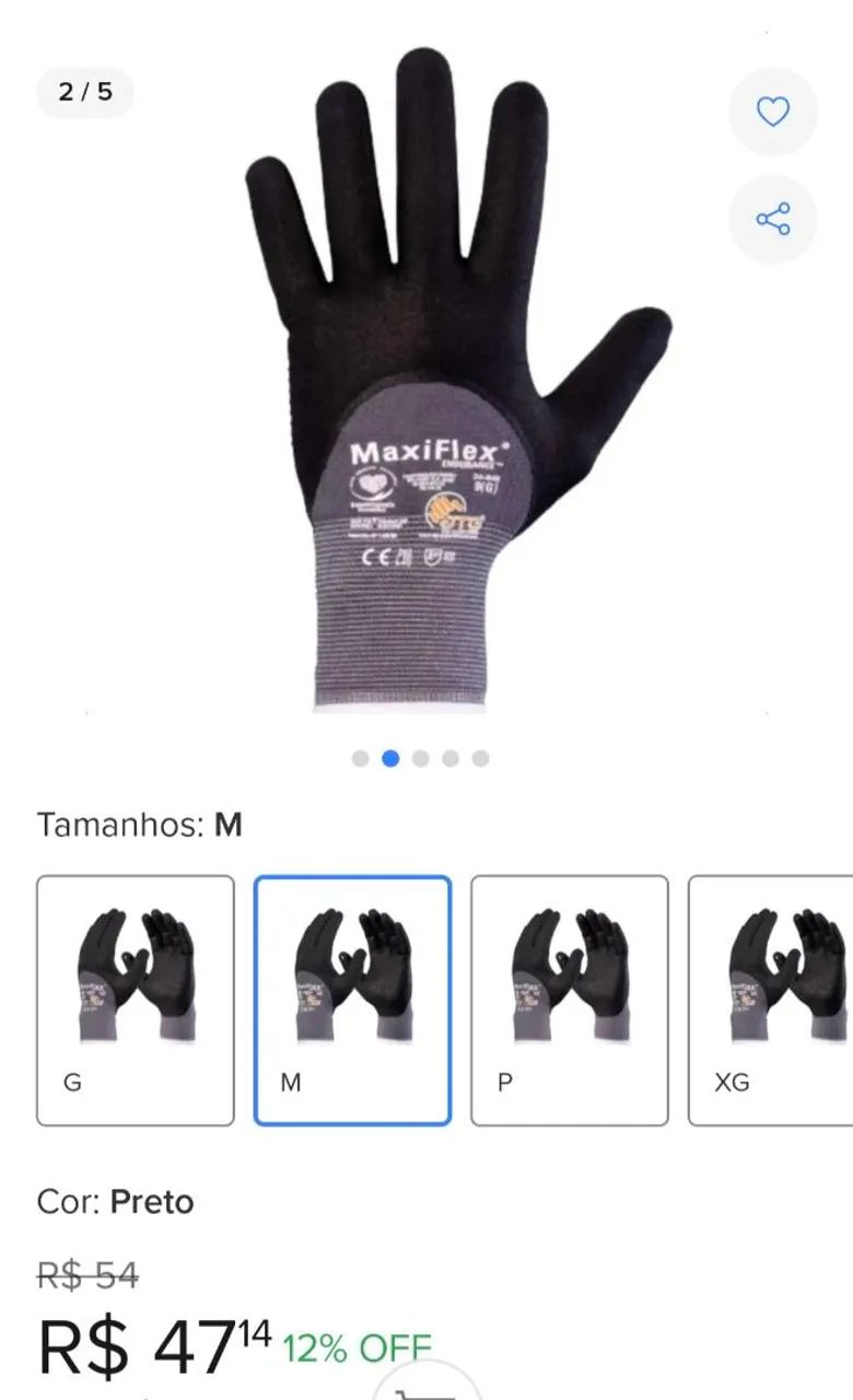 Luvas de Segurança MaxiFlex Endurance Vila Isabel RJ - Foto 2