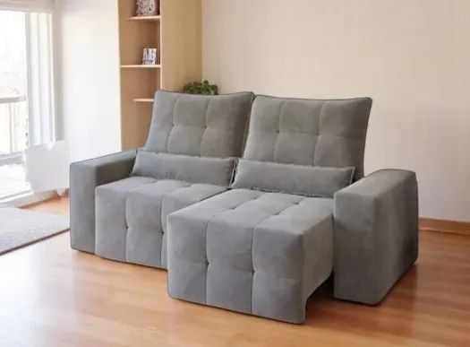 Sofá bella retratil e reclinavel 