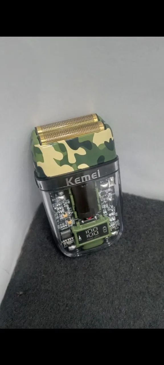 BARBEADOR SHAVER KEMEI PROFISSIONAL TX7 RESISTÊNTE À ÁGUA.  * NOVO * - Foto 2