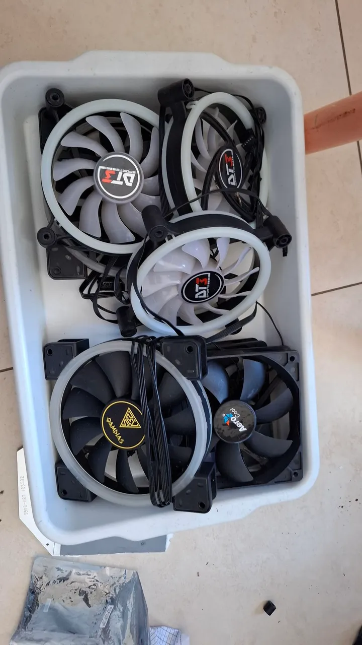 7 Fans de PC - Diversos Modelos