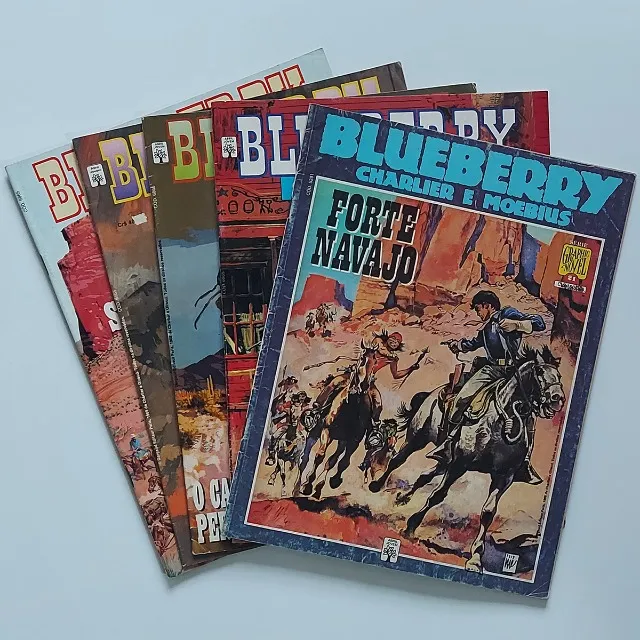 Blueberry - Editora Abril - Charlier e Moebius - 5 Edições