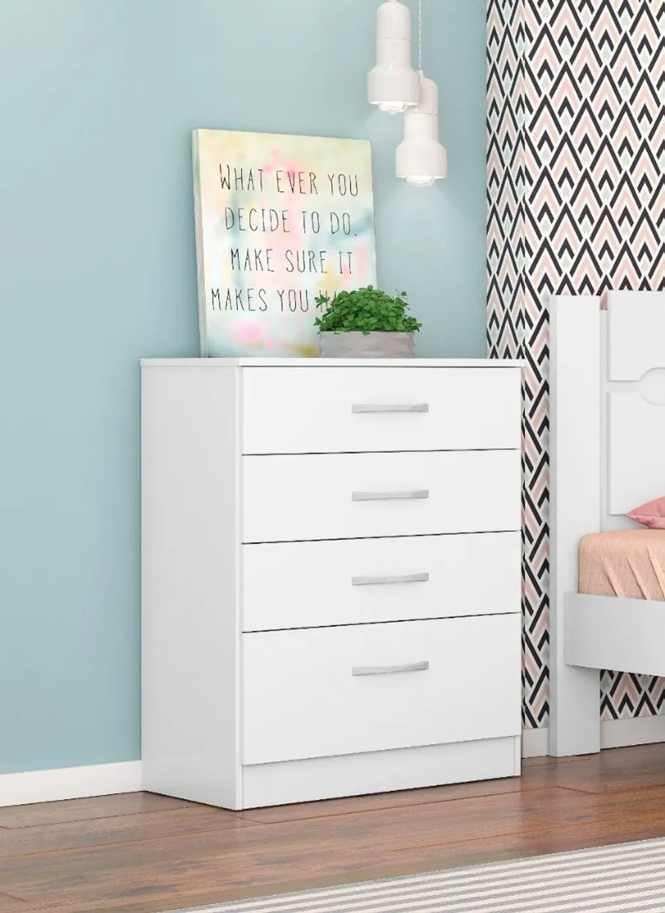 Cômoda 4 Gavetas Branco
