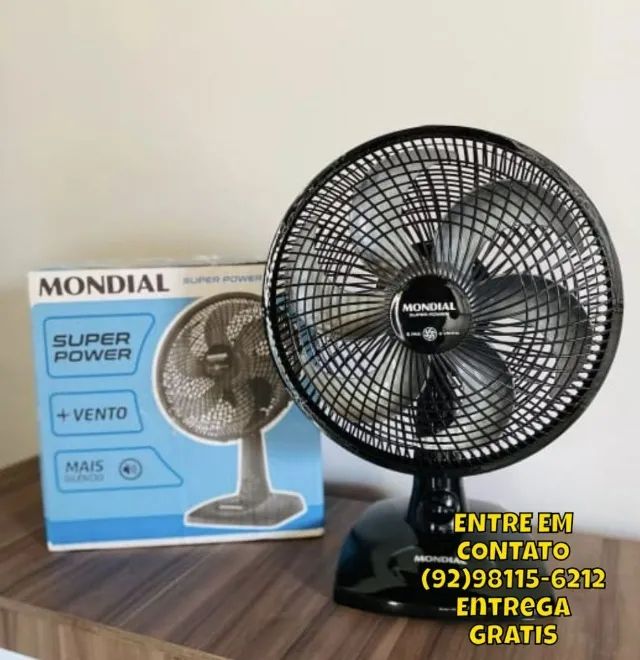 Ventilador de Mesa MONDIAL 110V, 30cm, 6 pás, Super Power - VSP-30-B - Foto 6