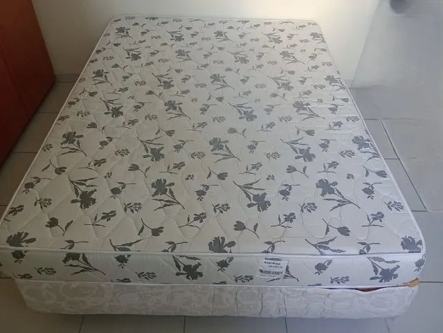 Cama Box Casal Colchão Ortobom Confortável