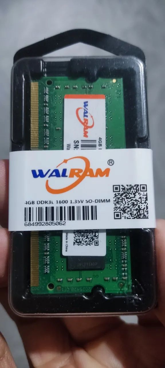 Memória Notebook 4GB DDR3 1600 1.35v SO-DIMM - WALRAM - Nova