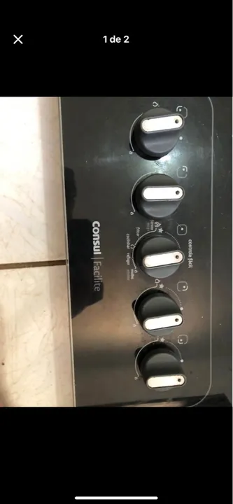 Fogão cooktop 5 bocas