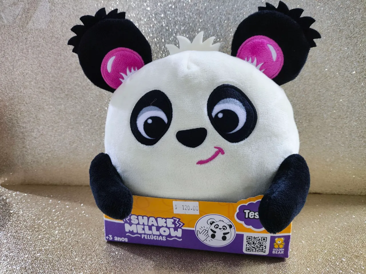 Pelúcia Panda Shake Mellow - Golden Bear