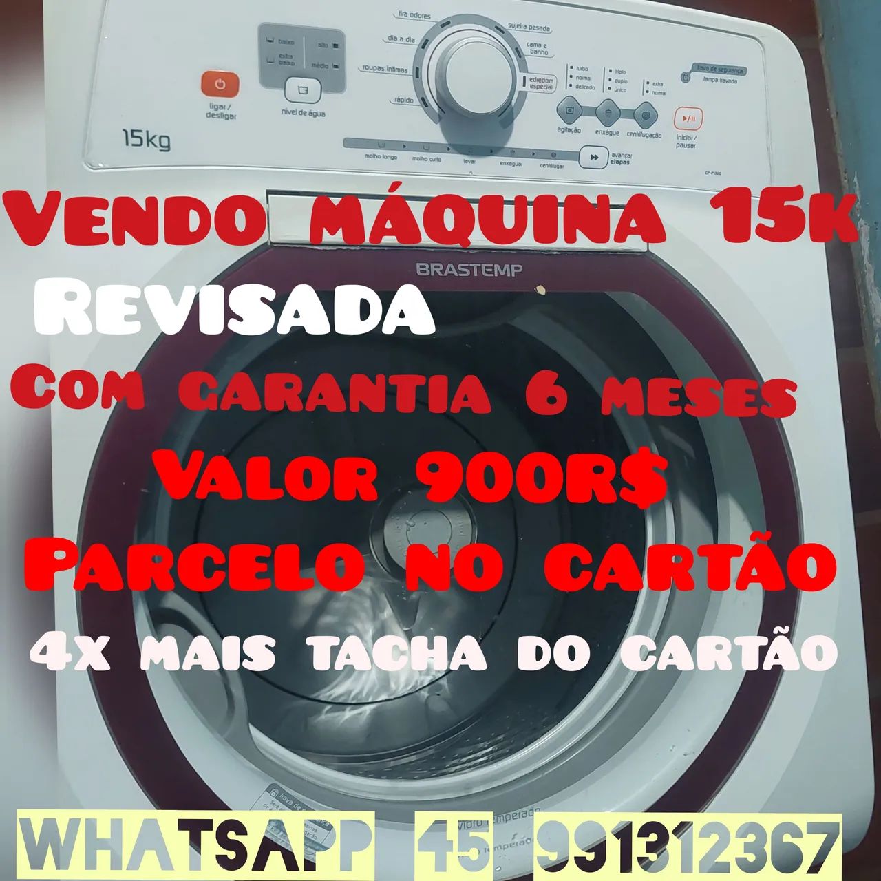 Máquina Brastemp 15 kg 110v 