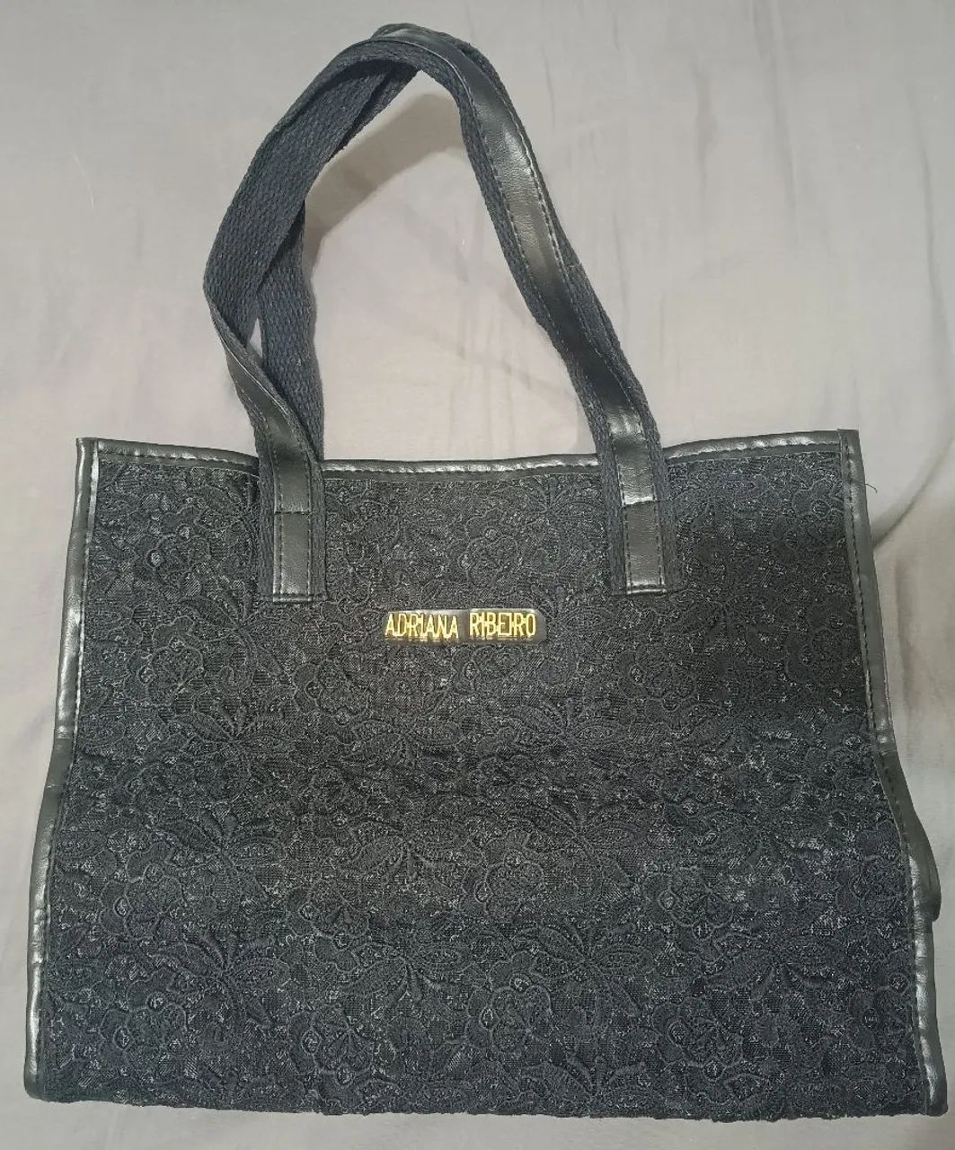 Bolsa preta Adriana Ribeiro - Foto 2