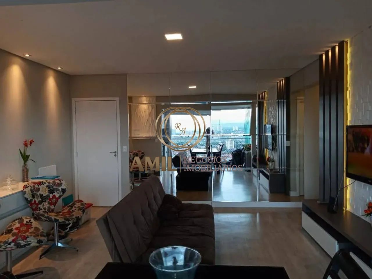 LDF - RA AMIL ALUGA Apartamento Mobiliado, 02 Dormitórios, 01 Suíte, 75m², Jardim das Indú - Foto 4