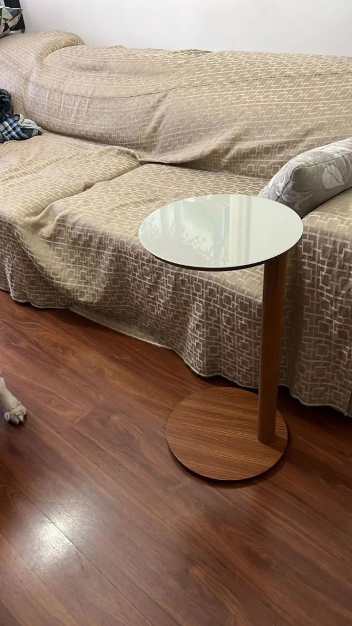 Mesa encaixe branço de sofa - Foto 4