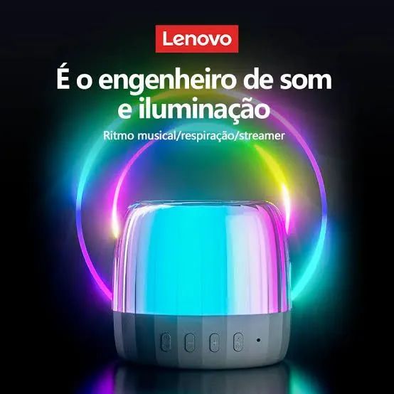 Caixa de Som Bluetooth Lenovo K3 Plus com 360° de Som e Luzes LED - Foto 2