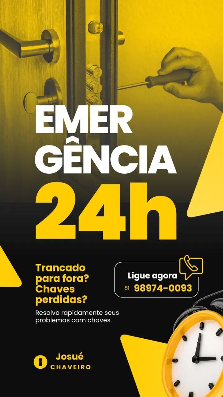 ? CHAVEIRO 24 HORAS - ATENDIMENTO RÁPIDO E GARANTIDO! ?