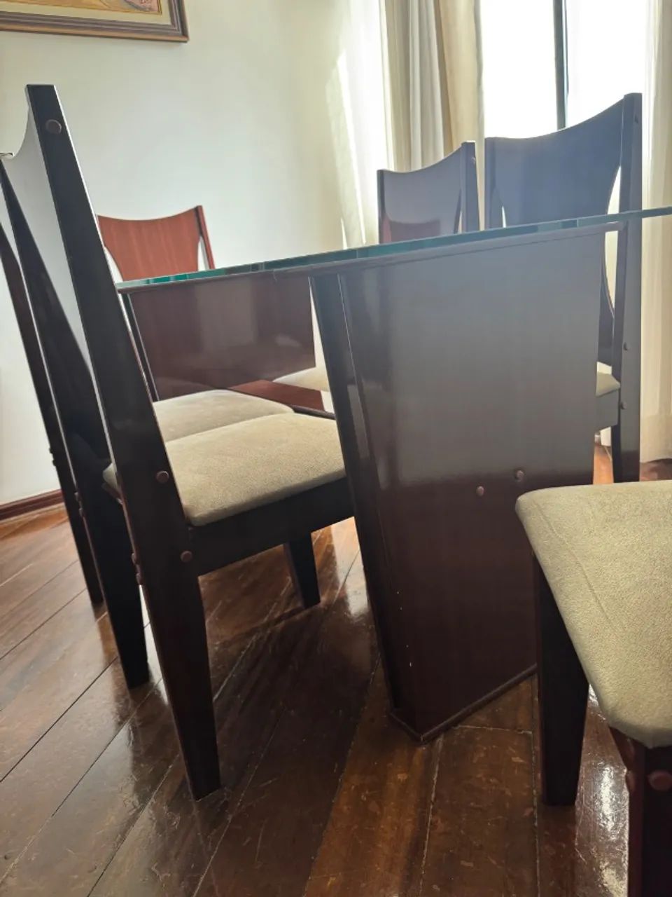 6-person dining table with glass top64209947027329121