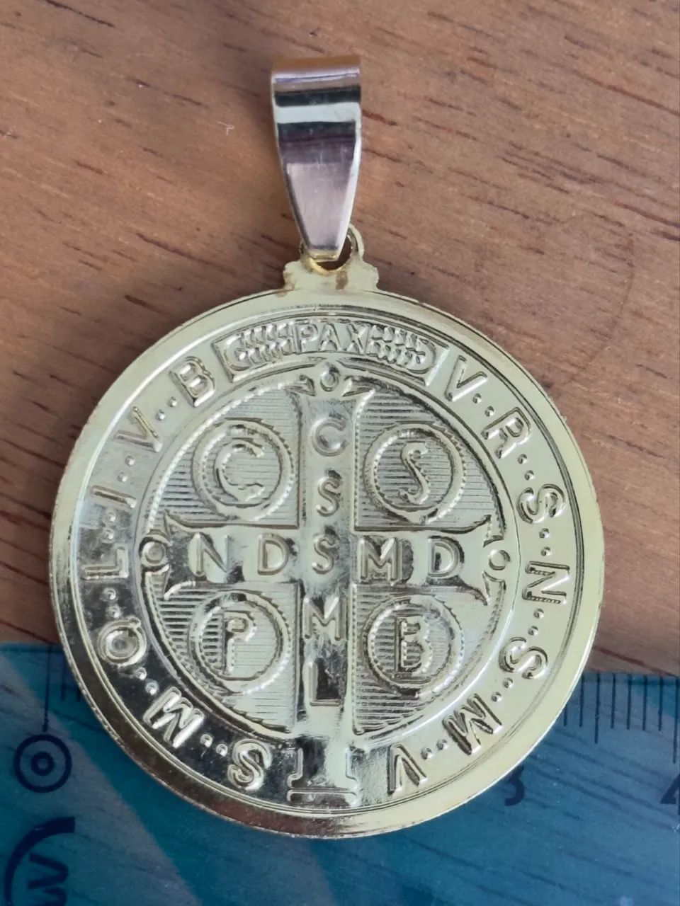 Pingente São Bento Banhado a ouro  - Foto 3