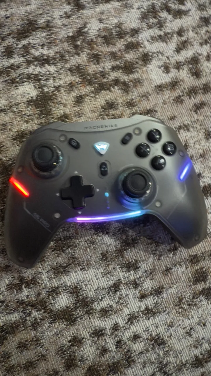 Controle Machonike GS Pro com iluminação RGB