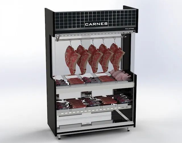 Balcão refrigerado para carnes - supermercado- açougue - vitrine expositora  - Foto 2