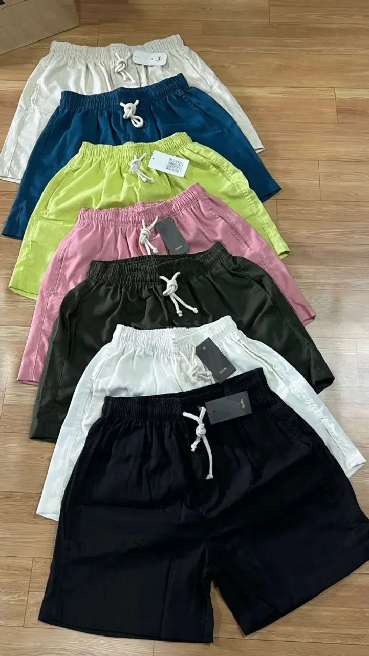 Shorts de tecido leve para o verão - várias cores!