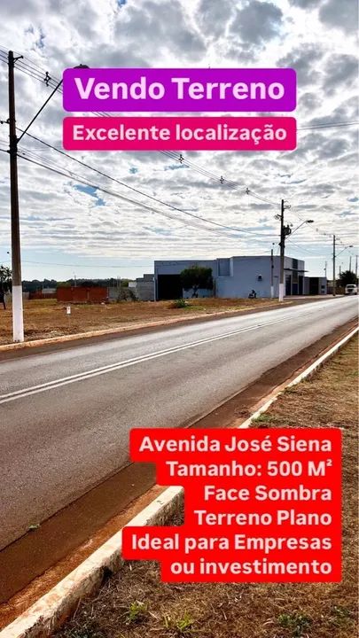 Terreno avenida José siena 500 m