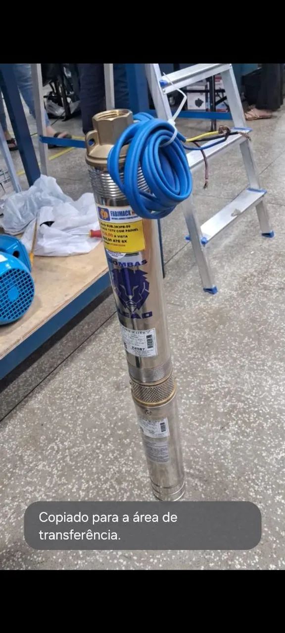 BOMBA SUBMERSA 1/2CV 127/220V  C/PAINEL 9 ESTAGIOS - Foto 2