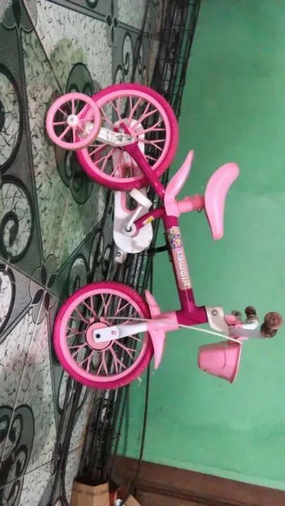 Bicicleta Infantil Rosa 12 polegadas