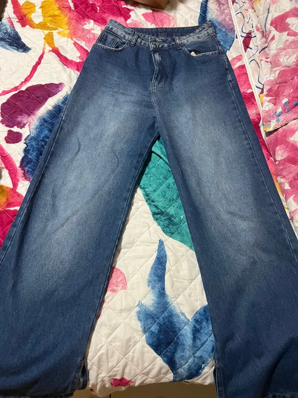 Calça jeans wide leg n. 38 nova