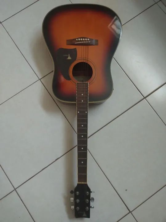 Violão Eagle ch887sb eletrônico cordas de aço 